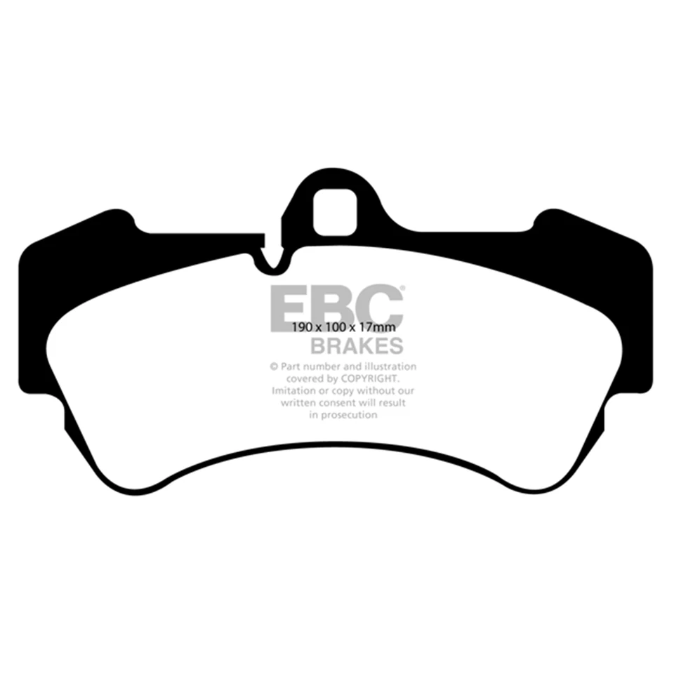 Juego de pastillas de freno delanteras EBC Yellowstuff para Porsche Cayenne 2004-2007 3,2 L #DP41521R Foto 2 de 4