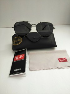 Ray Ban Rb8125 58 13 143 Sunglasses Aviator 58 Mm Light Grey Lens Silver Frame Ebay