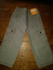 New nwt size 18-24 mo toddler boys Gymboree khaki cargo pants adjustable waist