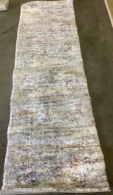 BLUE RUST / IVORY 2'-3'' X 8' Flaw in Rug, Reduced Price 1172667975 BER577A-28
