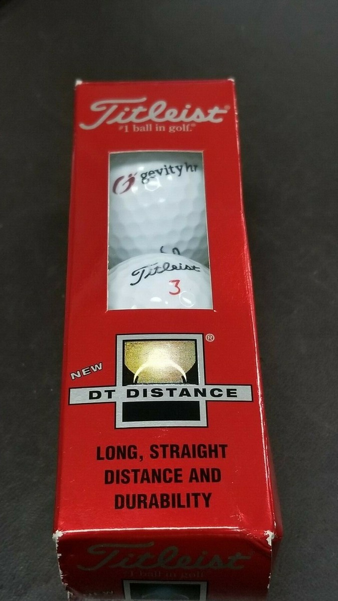 Pack De 3 Balles De Golf Titleist DT Distance – Neuves, Blanches, Pratique Et Parcours