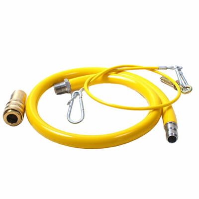 Gastronomieschlauch Gewerbe gelb Gas Gastronomie Rohr Schlauch 1/2'' 3/4'' VERSCHIEDENE LÄNGEN