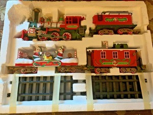 musical christmas express train set