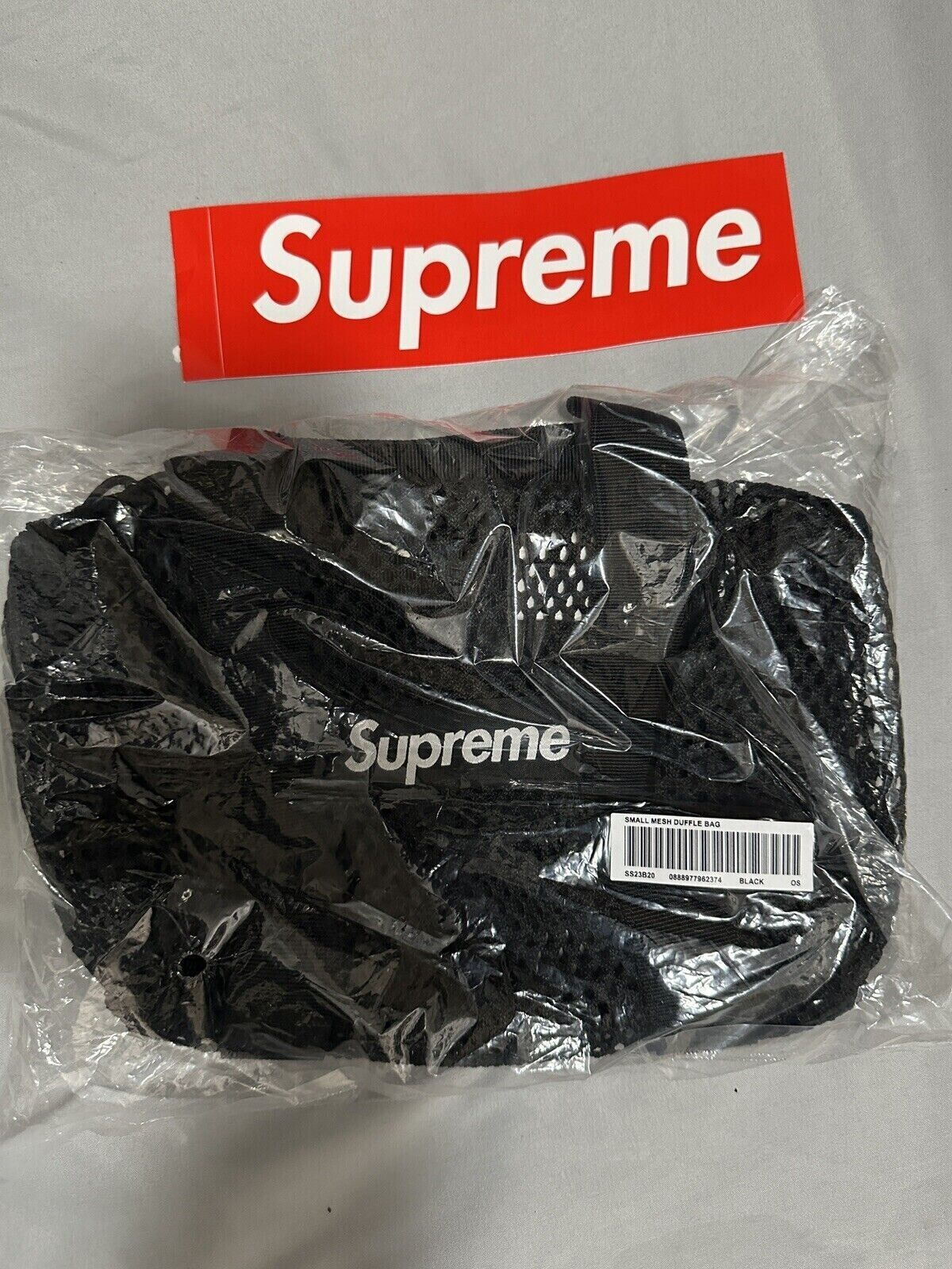 Supreme Mesh Mini Duffle Bag Black DEADSTOCK BRAND NEW UNOPENED