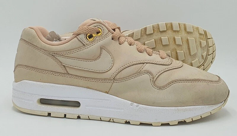 achterlijk persoon aanpassen Moeras Nike Air Max 1 Premium Low Nubuck Trainers 454746-207 Beige/White  UK4.5/US7/E38 | eBay