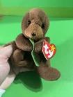Ty Beanie Baby Babies Seaweed The Otter With Tags 1995 Vintage PVC Pellets