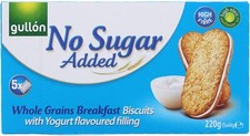 Gullon No Added Sugar Whole Grains Biscuits with Yogurt Filling 220g Gift (1-20)