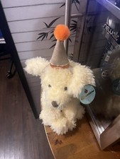 FAO Schwarz Bday Sparklers Wear  Share Puppy Dog 12  Plush w/Removable Hat