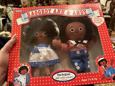 VTG 1995 Kenner Hasbro Black African American Raggedy Ann & Andy