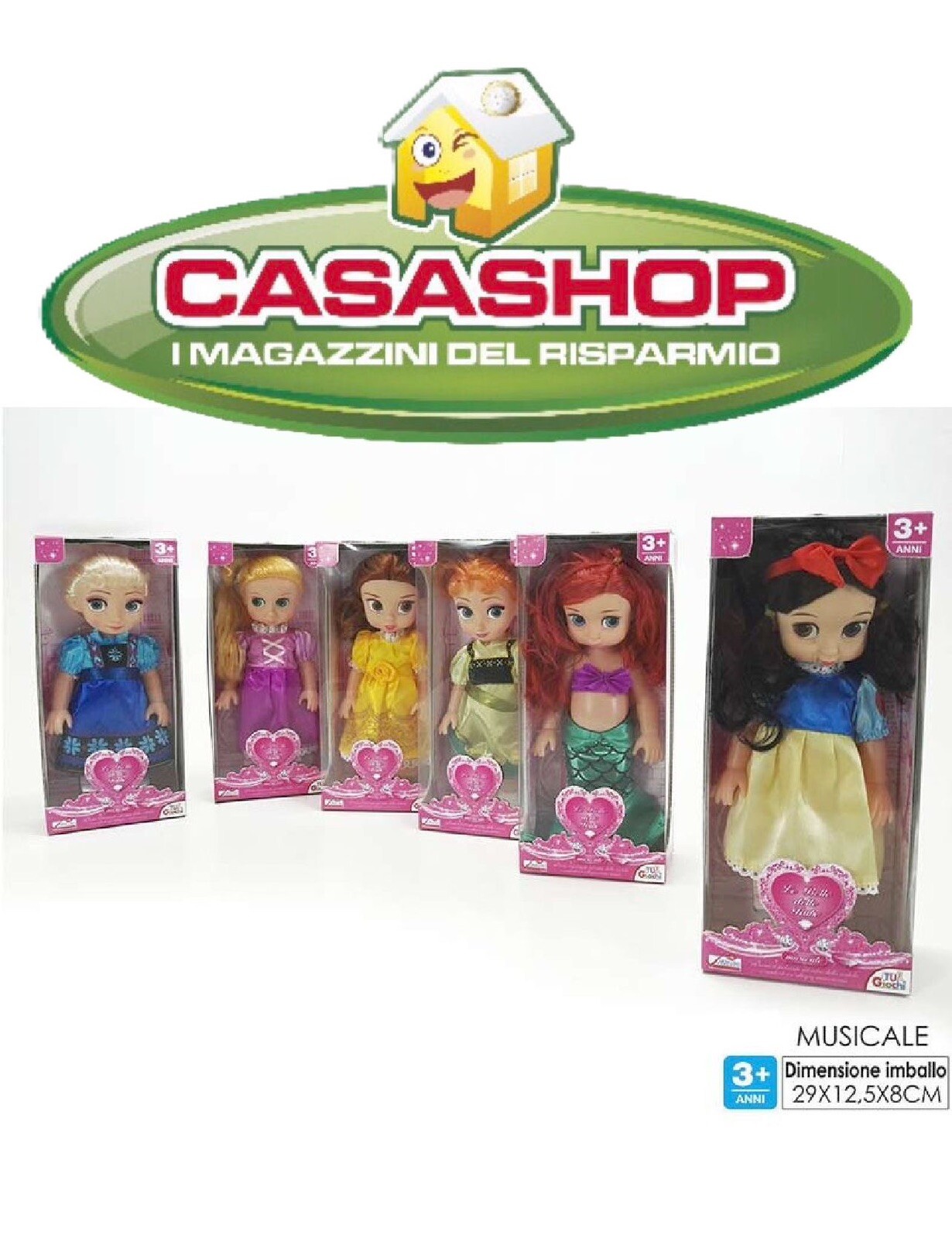 TU! GIOCHI LE BELLE DELLE FIABE - BAMBOLE MUSICALI 3+