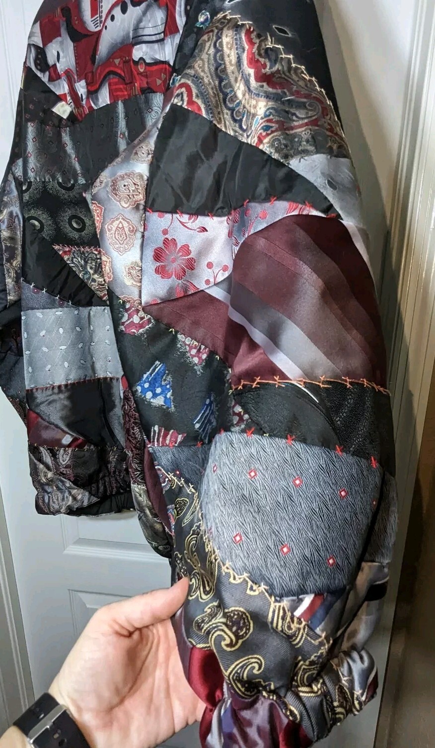 Vintage Reworked OSCAR De La RENTA Patchwork Coat… - image 22