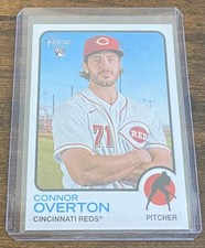 Connor Overton 2022 Topps Heritage High Number Rookie RC #524 Cincinnati Reds