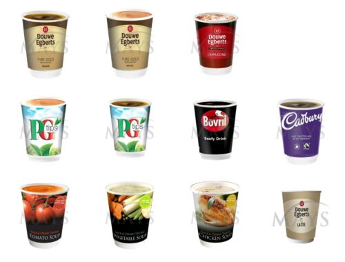 30 x 12 oz tasses chaudes 2 Go InCup recharge boissons vente & Go café thé soupe chocolat - Photo 1/7