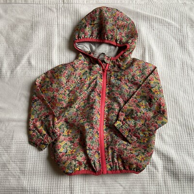 NEXT Mädchen leichte Jacke Gr. 92 (1,5-2 Jahre) Blumen   Windjacke