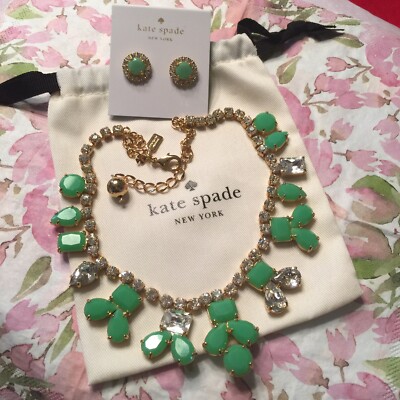 STUNNING Kate Spade SECRET GARDEN necklace earrings