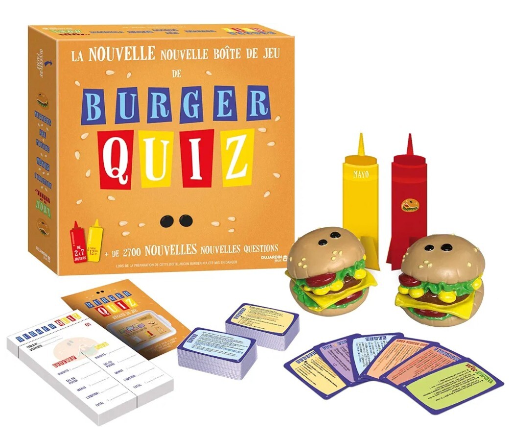 Jeu de société Burger Quiz V2, le cadeau parfait pour Noël