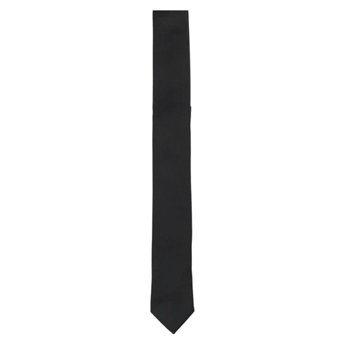 ELZAMA Mens Skinny Tie Black Solid Slim 2.0 Dress Narrow Modern Fashion Necktie image 6