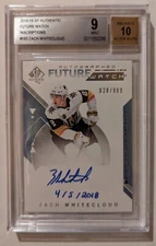 Zach Whitecloud ☁️ 2018-19 SP Authentic Future Watch Inscribed 028/999 BSG 9