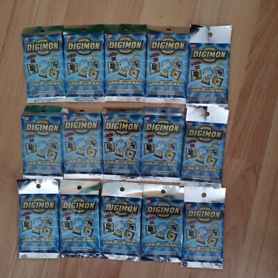 15 x Digimon  Trading Cards Series 1 Booster Pack Sealed NEU 1999