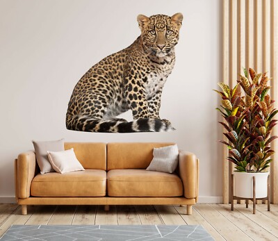 3D Süßer Leopard M492 Tier Wallpaper Wandbild Poster Wandaufkleber Zoe