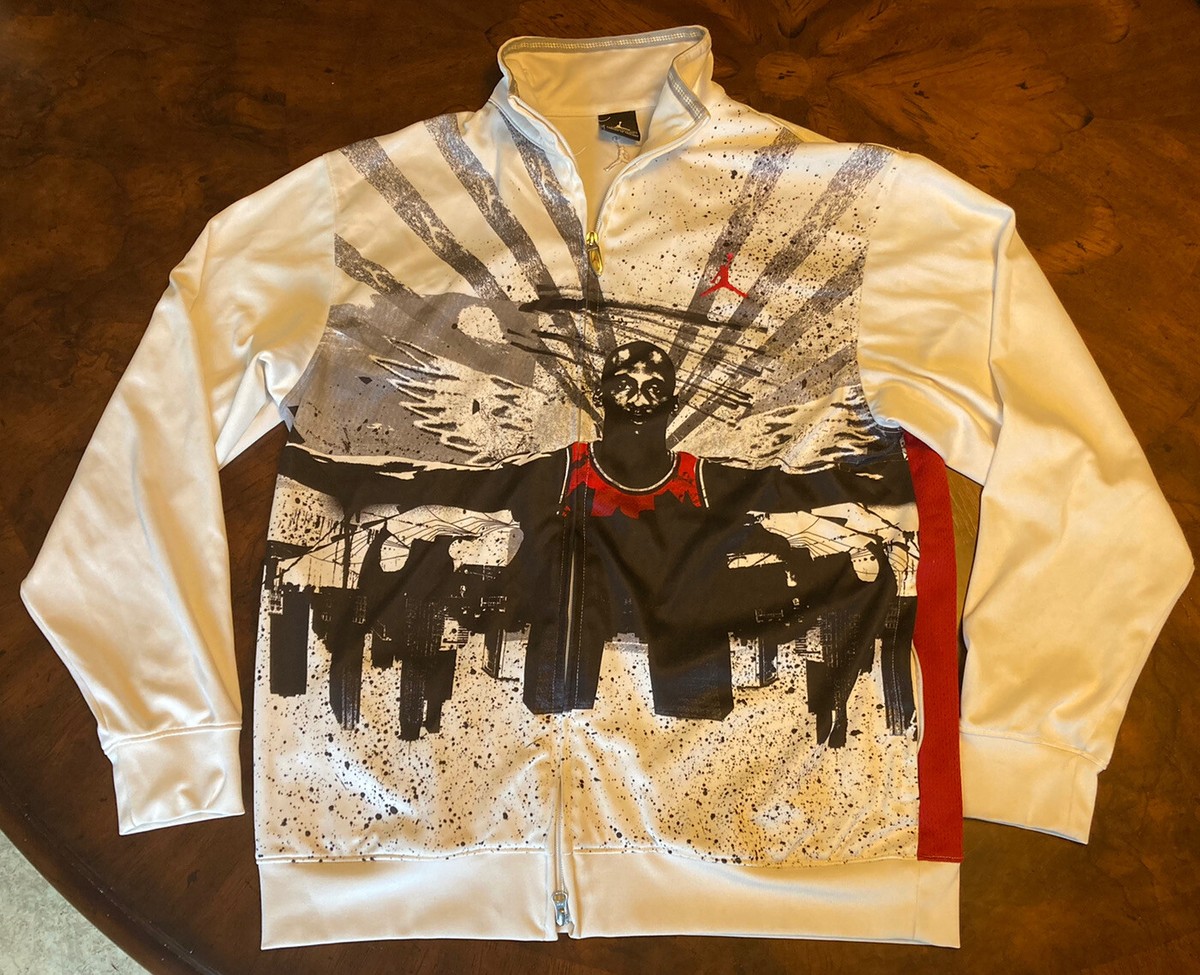Vintage Rare NIKE Air JORDAN Track Jacket ~Arm Wings Graphic