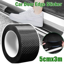 5cm*3m Carbon Fiber Car Sticker Door Sill Scuff Anti Scratch Tape Protector UK