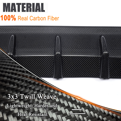 For BMW 3Series E92 E93 325i M-Sport 2007-13 REAL Carbon Fiber Rear Diffuser Lip - Picture 8 of 15