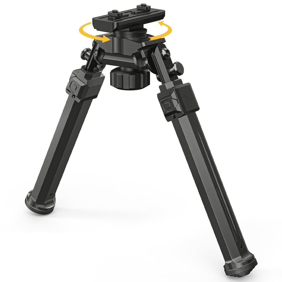 Hunting Mlok Rifle Bipod Quick Detach Mount 7.6-10.8