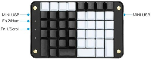 44 Keys Mechanical Keyboard Single-Handed Gaming Keypad & OEM Gateron Red Switch - Picture 2 of 5
