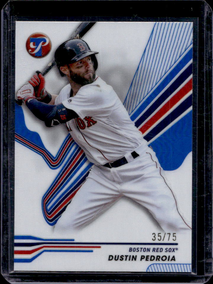 2024 Topps Pristine Dustin Pedroia Blue Refractor #35/75 #75