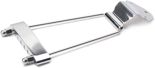 6 String Guitar Trapeze Tailpiece Bridge，For Jazz Archtop Guitar Replacement Chr