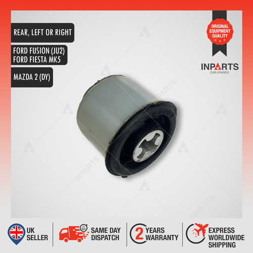 Rear Axle Trailing Arm Beam Bush Mount Fits Ford Fiesta Mk5 Fusion Ju2 Mazda 2 - Picture 6 of 12