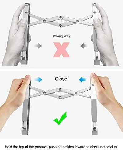 Adjustable Aluminum Laptop Stand Portable Holder for Tablet and Phone