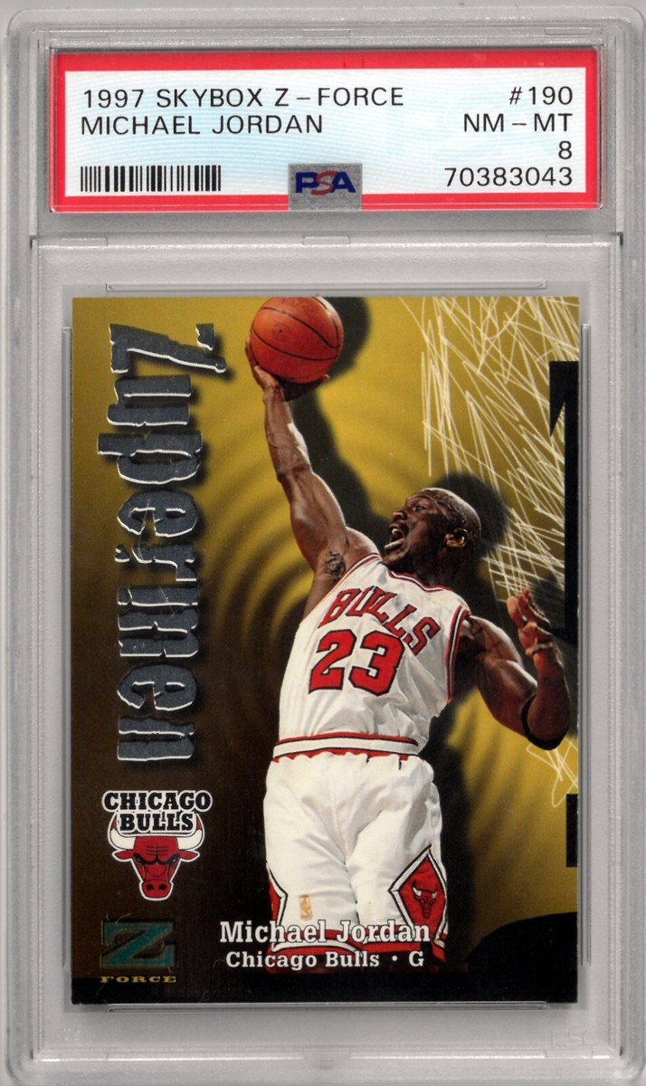Michael Jordan 1997-98 Skybox Z-Force Zupermen Card #190 - PSA