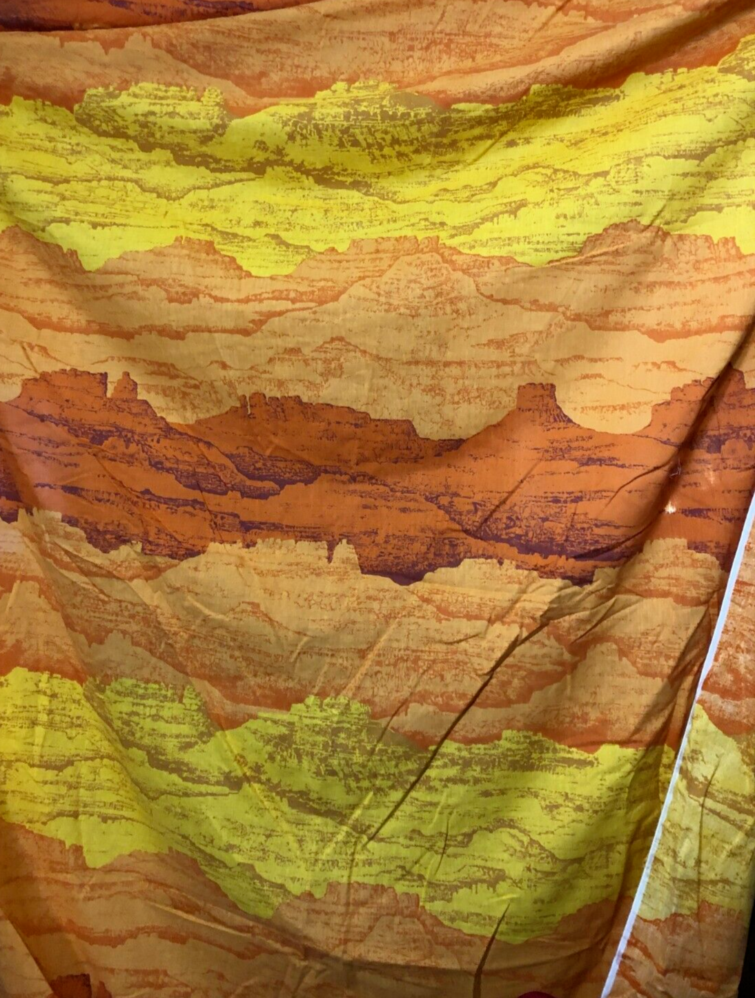 Marlborough Fitted Full Double Sheet Set with Mesa Desert Canyon Sunset Pillowcases