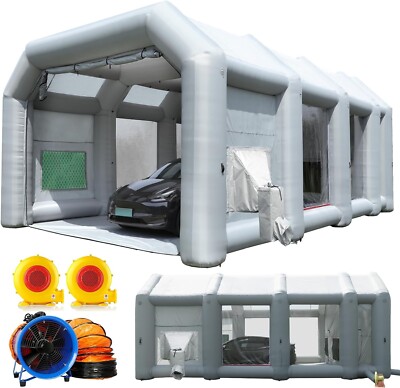 Sewinfla 30X20X13Ft Inflatable Paint Booth With Air Draft Device & Exhaust fan