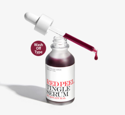 So Natural RED PEEL TINGLE SERUM 30ml FACIAL PEELING SERUM