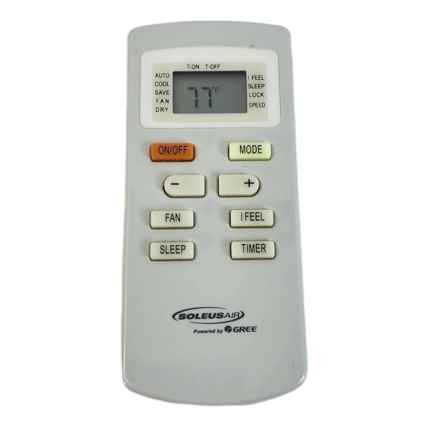Soleus Air Conditioner Remote Control GBWAC06ESEC GBWAC08ESEC GM
