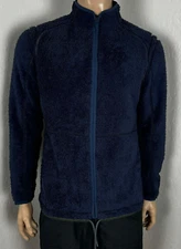 Tommy Bahama Sherpa Full Zip Jacket Size M $168 Sample in Navy/Green