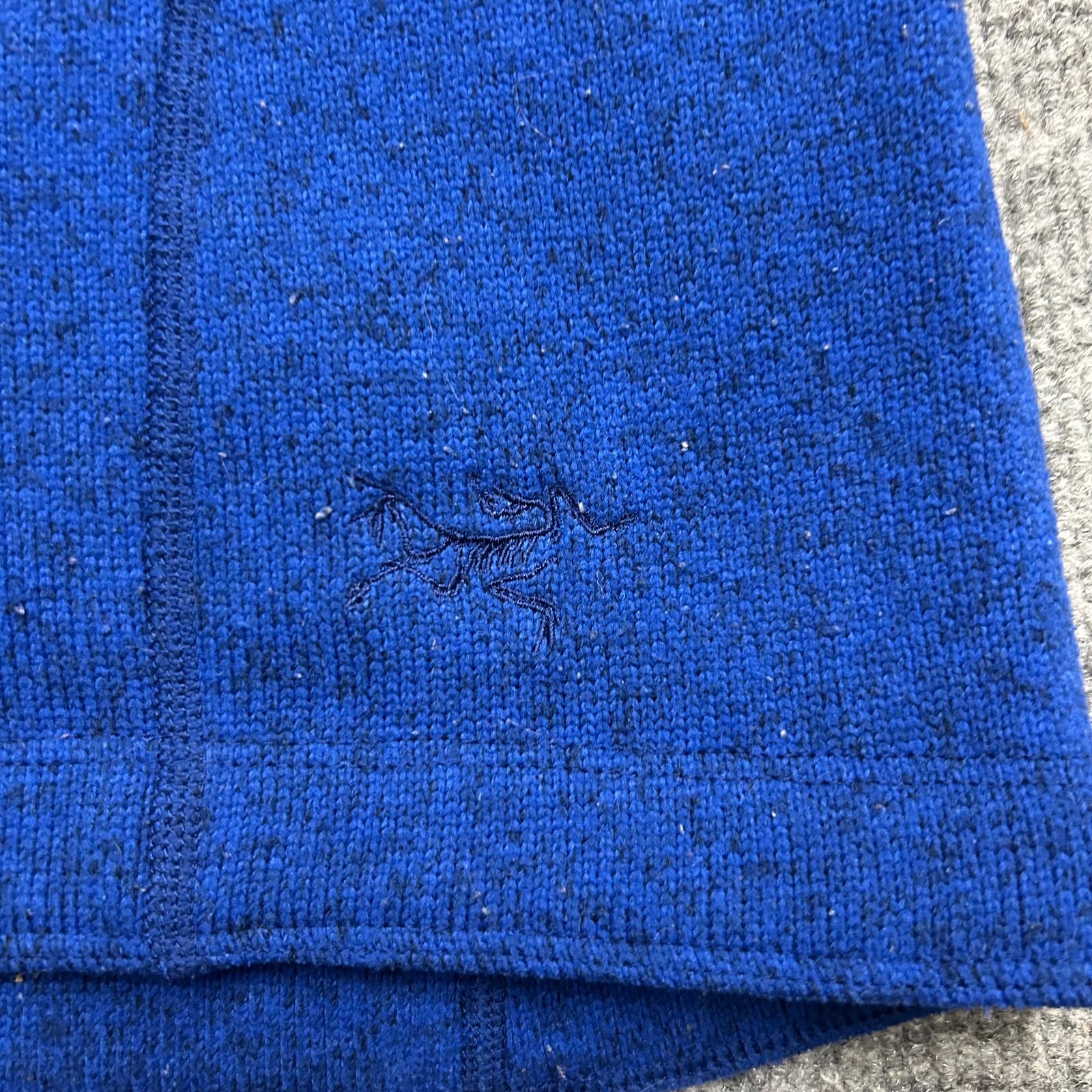 Arc'teryx Maglione Pullover Donna XS Collo Cappuccio Pile Blu Gorpcore