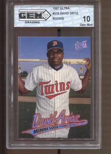 1997 David Ortiz Ultra #516 Gem Mint 10 RC Rookie Boston Red Sox