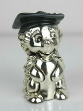 Statuina ARGENTO 925 Made in Italy FESTA DI LAUREA Cappello Tocco Statua Animale