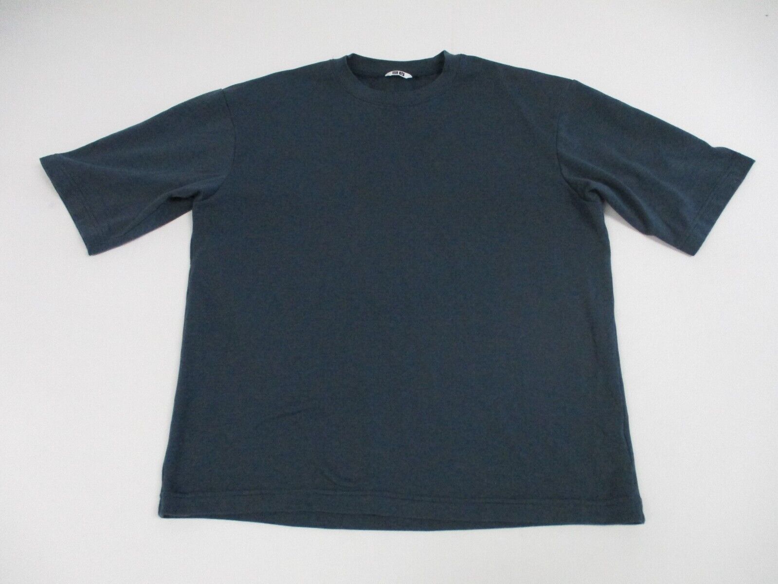 Uniqlo Shirt Adult Medium Solid Blue Stretch Casu… - image 1