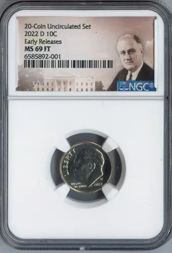 2022-D Roosevelt Dime NGC MS69 FT Quality Auction