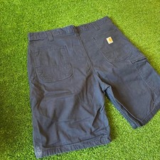 Vintage 90s baggy Carhartt navy blue y2k 2000s baggy long carpenter shorts