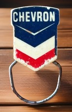 Vintage 1961-1966 Full Service Chevron Logo Keyring Advertising Gas Station Rare
