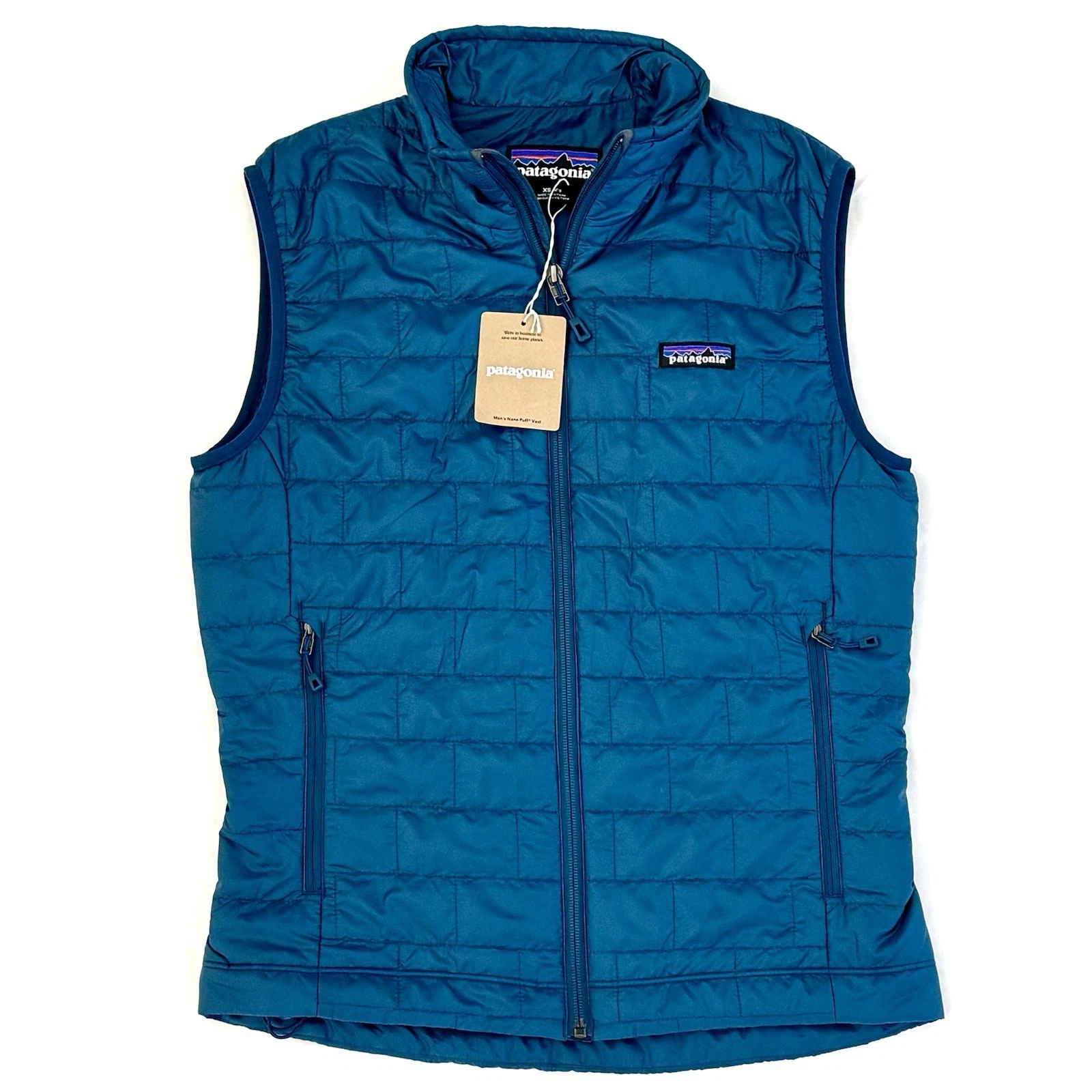 NEW Patagonia Nano Puff Vest 84242 Blue Mens Size XS S