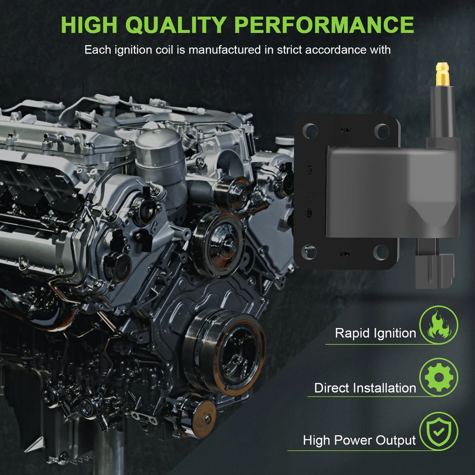 For 99 00 01 02 03 Dodge Ram 2500 Van 5.9L V8 Ignition Coil & Spark Plug UF198 - Image 2 of 4