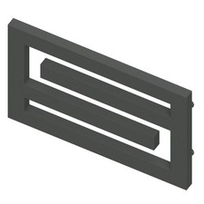 Meander Premium de Lux Design Heizkörper Raumheizkörper Schwarz matt ME 55