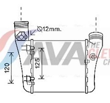 AVA Clever Choice Ladeluftkühler AIA4333 für AUDI A4 B7 8EC Avant 8ED 8HE TDI ST